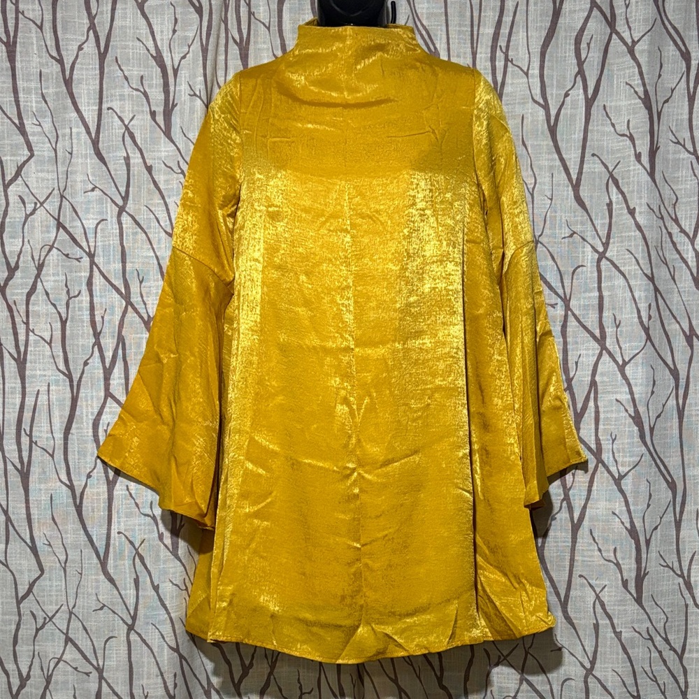 ✨ NWT: Elegant “Valija” Gold Women's Dress - Size XS